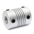 8mm x  8mm Aluminum Flexible Shaft Coupling OD19mm x L25mm CNC Stepper Motor Coupler Connector