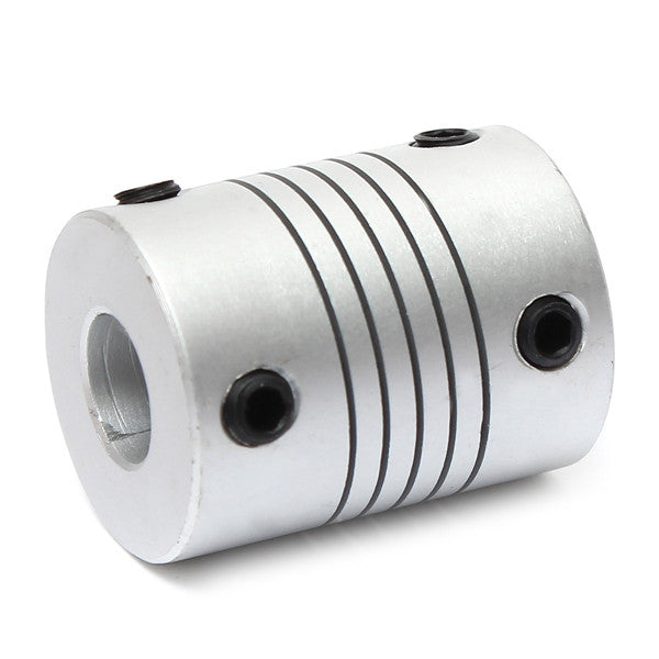 8mm x  8mm Aluminum Flexible Shaft Coupling OD19mm x L25mm CNC Stepper Motor Coupler Connector