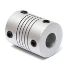 8mm x  8mm Aluminum Flexible Shaft Coupling OD19mm x L25mm CNC Stepper Motor Coupler Connector