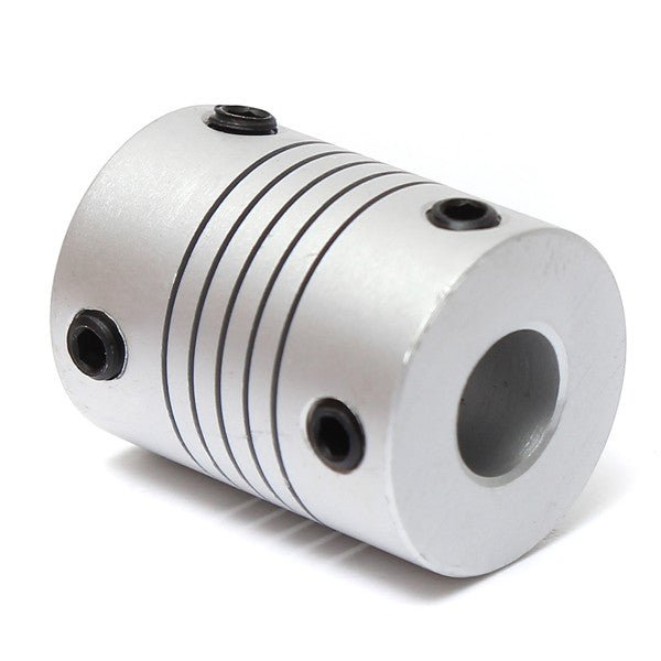 8mm x  8mm Aluminum Flexible Shaft Coupling OD19mm x L25mm CNC Stepper Motor Coupler Connector