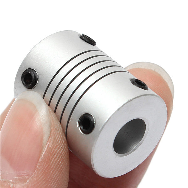 8mm x  8mm Aluminum Flexible Shaft Coupling OD19mm x L25mm CNC Stepper Motor Coupler Connector