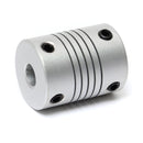6mm x 8mm Aluminum Flexible Shaft Coupling OD19mm x L25mm CNC Stepper Motor Coupler Connector
