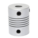 6mm x 6.35mm Aluminum Flexible Shaft Coupling OD19mm x L25mm CNC Stepper Motor Coupler Connector