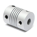 6mm x 6.35mm Aluminum Flexible Shaft Coupling OD19mm x L25mm CNC Stepper Motor Coupler Connector