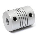 6mm x 6.35mm Aluminum Flexible Shaft Coupling OD19mm x L25mm CNC Stepper Motor Coupler Connector