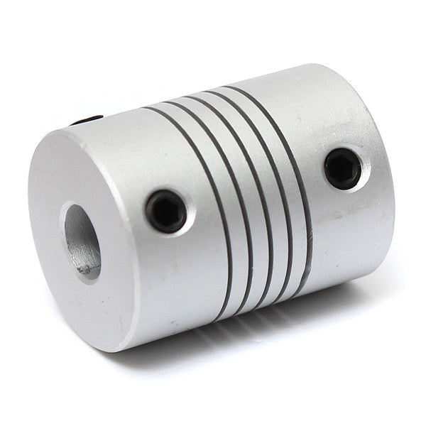 6mm x 6.35mm Aluminum Flexible Shaft Coupling OD19mm x L25mm CNC Stepper Motor Coupler Connector