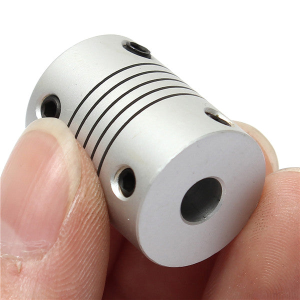 6mm x 6.35mm Aluminum Flexible Shaft Coupling OD19mm x L25mm CNC Stepper Motor Coupler Connector