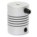 3mm x 3mm Aluminum Flexible Shaft Coupling OD19mm x L25mm CNC Stepper Motor Coupler Connector