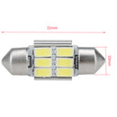 31MM Festoon 5630 6SMD Canbus Error Free Car White LED Interior Dome Light Bulb