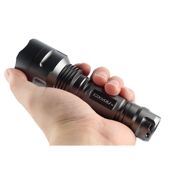 NEW Gray Convoy C8 L2 7135x8 SMO Integrated Head LED Flashlight