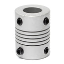 5mm x 10mm Aluminum Flexible Shaft Coupling OD19mm x L25mm CNC Stepper Motor Coupler Connector