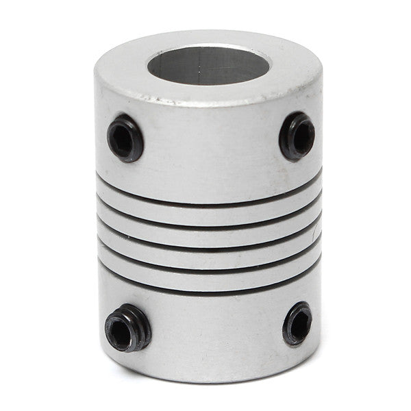 5mm x 10mm Aluminum Flexible Shaft Coupling OD19mm x L25mm CNC Stepper Motor Coupler Connector