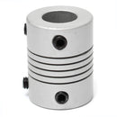 5mm x 10mm Aluminum Flexible Shaft Coupling OD19mm x L25mm CNC Stepper Motor Coupler Connector