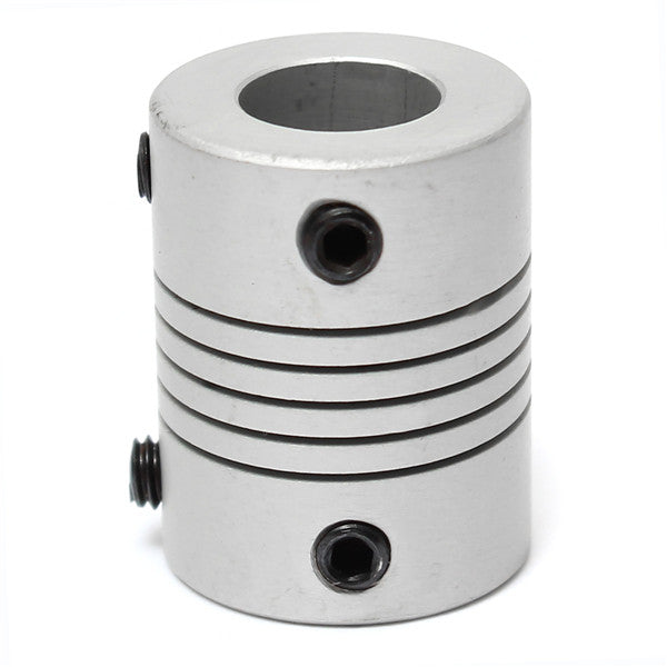 5mm x 10mm Aluminum Flexible Shaft Coupling OD19mm x L25mm CNC Stepper Motor Coupler Connector