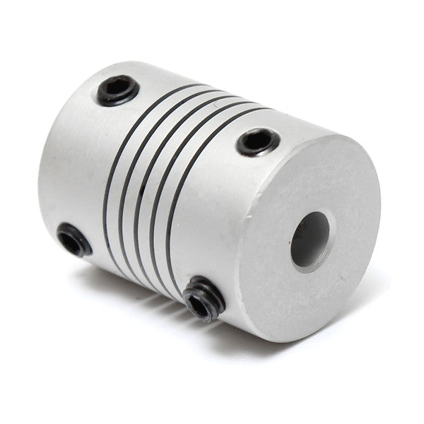 5mm x 10mm Aluminum Flexible Shaft Coupling OD19mm x L25mm CNC Stepper Motor Coupler Connector