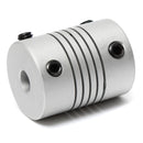 5mm x 10mm Aluminum Flexible Shaft Coupling OD19mm x L25mm CNC Stepper Motor Coupler Connector