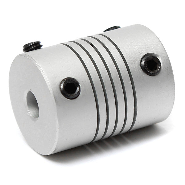5mm x 10mm Aluminum Flexible Shaft Coupling OD19mm x L25mm CNC Stepper Motor Coupler Connector