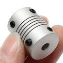 5mm x 10mm Aluminum Flexible Shaft Coupling OD19mm x L25mm CNC Stepper Motor Coupler Connector