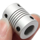 6mm x 10mm Aluminum Flexible Shaft Coupling OD19mm x L25mm CNC Stepper Motor Coupler Connector