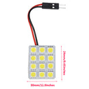 5050 12SMD Car White LED Interior Dome Door Reading Panel Light