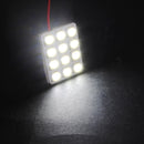 5050 12SMD Car White LED Interior Dome Door Reading Panel Light