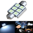 36mm Festoon 5050 6SMD Canbus Error Free Car White LED Dome Reading Door Light