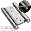 2 pieces 4 Inch Double Open  Hinge  Hardware Kitchen Gate  Saloon Cafe Door