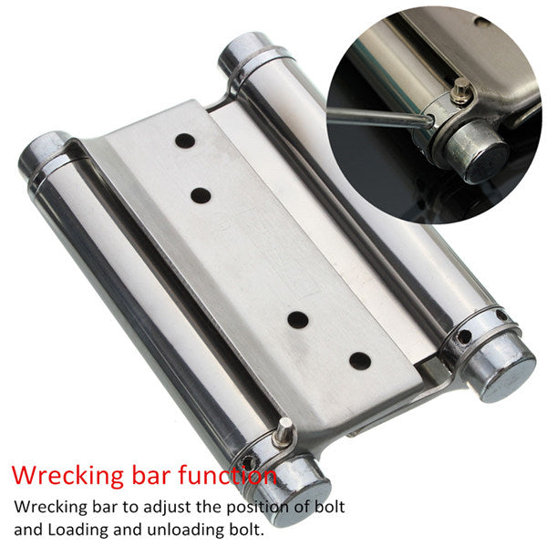 2 pieces 4 Inch Double Open  Hinge  Hardware Kitchen Gate  Saloon Cafe Door