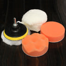 Drillpro 6pcs 4 Inch High Gross Car Polisher Polishing Polish Buffer Clean Waxing Pads Set