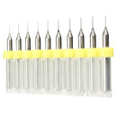 10pcs 0.3mm Mini PCB Drill Bits For CNC Print Circuit Board Tungsten Steel