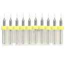 10pcs 0.3mm Mini PCB Drill Bits For CNC Print Circuit Board Tungsten Steel