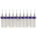 10pcs 0.5mm Mini PCB Drill Bits For CNC Print Circuit Board Tungsten Steel
