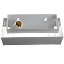 Modern E27 Indoor Up Down Wall Light Curved White Hallway Stair Lamp For 110V 220V