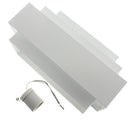 Modern E27 Indoor Up Down Wall Light Curved White Hallway Stair Lamp For 110V 220V