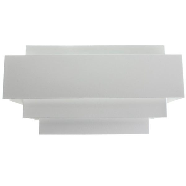 Modern E27 Indoor Up Down Wall Light Curved White Hallway Stair Lamp For 110V 220V