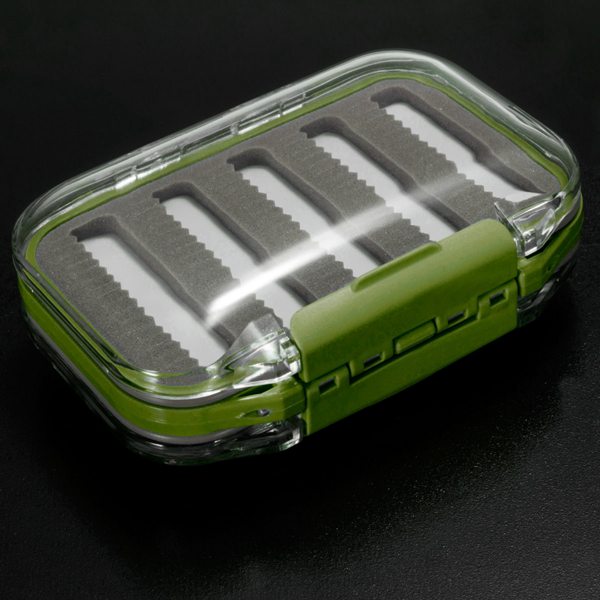 Waterproof Double-side Fly Fishing Lure Box Tackle Case Hook Bait Box 3Colors
