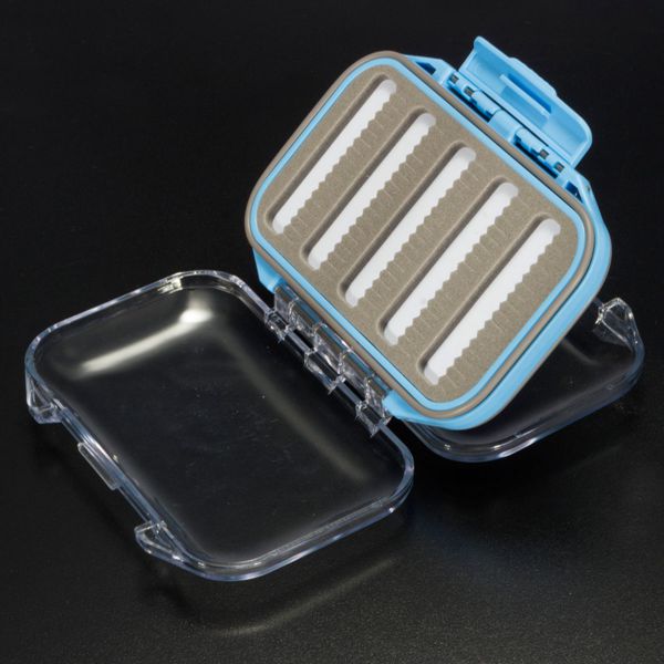 Waterproof Double-side Fly Fishing Lure Box Tackle Case Hook Bait Box 3Colors