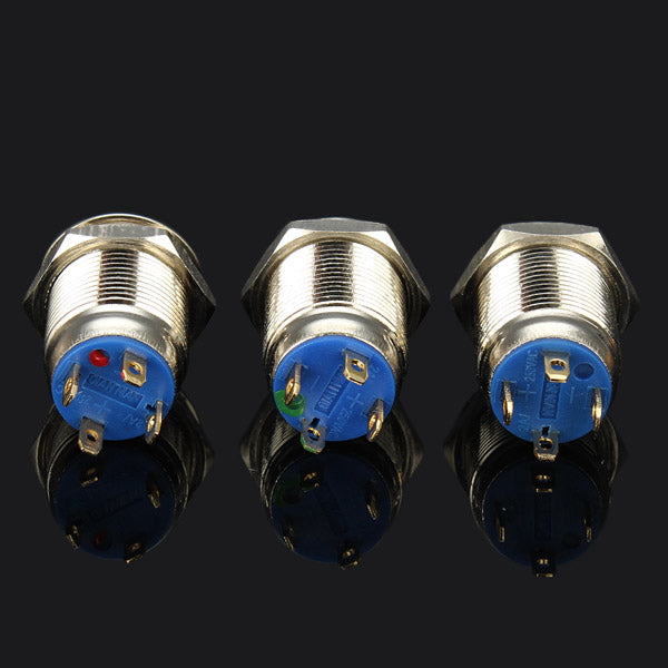 3V 12mm Momentary Push Button Switch LED Switch Waterproof Switch