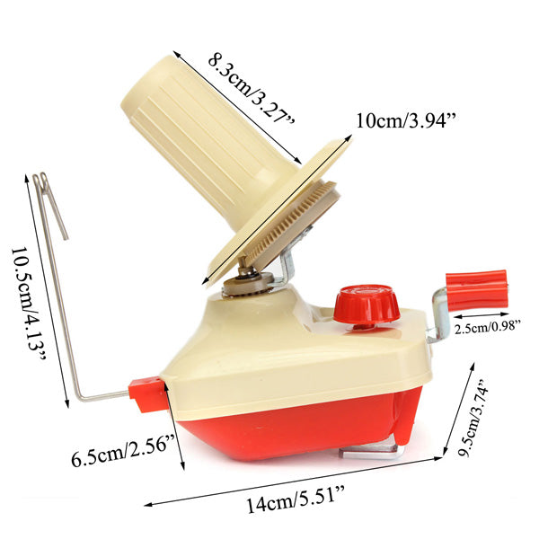 Hand Operated Plastic Winder Machine Yarn Fiber Wool String Ball Winding Machine