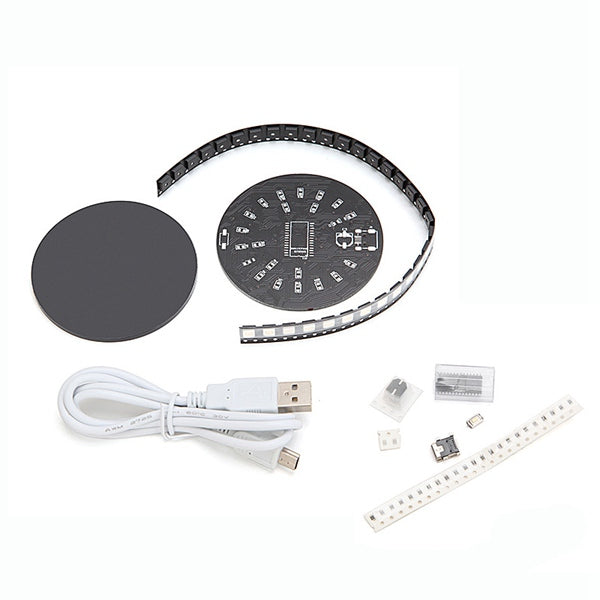 Geekcreit DIY WS2812 Full Color RGB LED Crystal Energy Ring Module Kit