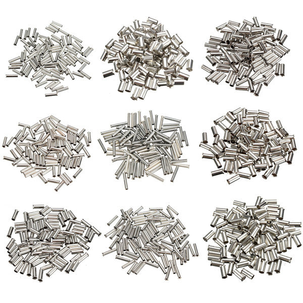 Excellway BC01 100 Pcs Naked Insulated Tube Terminal Block Cord End Terminal