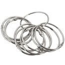 12Pcs Stainless Steel Circle Shower Curtain Hook Bath Curtain Glide Hanger