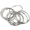 12Pcs Stainless Steel Circle Shower Curtain Hook Bath Curtain Glide Hanger