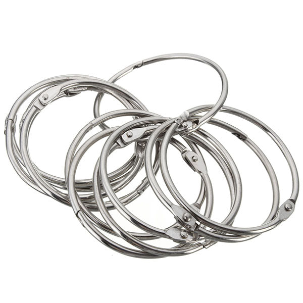 12Pcs Stainless Steel Circle Shower Curtain Hook Bath Curtain Glide Hanger