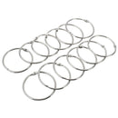 12Pcs Stainless Steel Circle Shower Curtain Hook Bath Curtain Glide Hanger