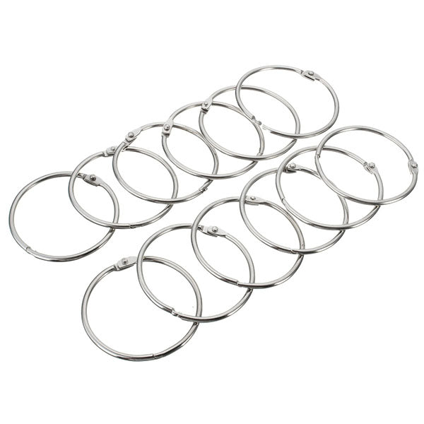 12Pcs Stainless Steel Circle Shower Curtain Hook Bath Curtain Glide Hanger