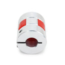 Machifit 8mmx10mm Aluminum Flexible Spider Shaft Coupling OD25mm x L30mm CNC Stepper Motor Coupler Connector