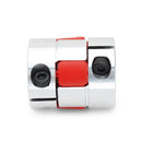Machifit 8mmx10mm Aluminum Flexible Spider Shaft Coupling OD25mm x L30mm CNC Stepper Motor Coupler Connector