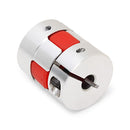 Machifit 6.35x10mm Aluminum Flexible Spider Shaft Coupling CNC Stepper Motor Coupler Connector OD25mm x L30mm