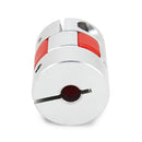 Machifit 6.35x10mm Aluminum Flexible Spider Shaft Coupling CNC Stepper Motor Coupler Connector OD25mm x L30mm